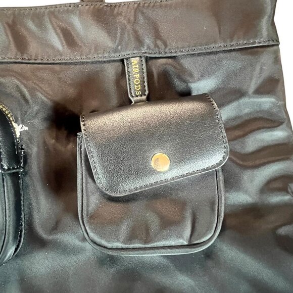 Dream Control Black Pocket Tote Bag - Picture 2 of 7